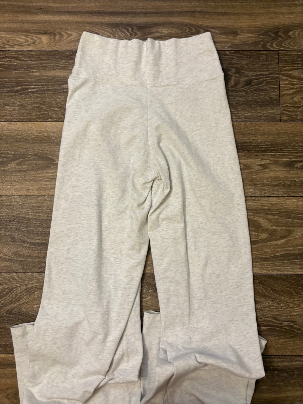 John Galt Brandy Melville Gray Foldover Yoga Flare Pants - Picture 3 of 3